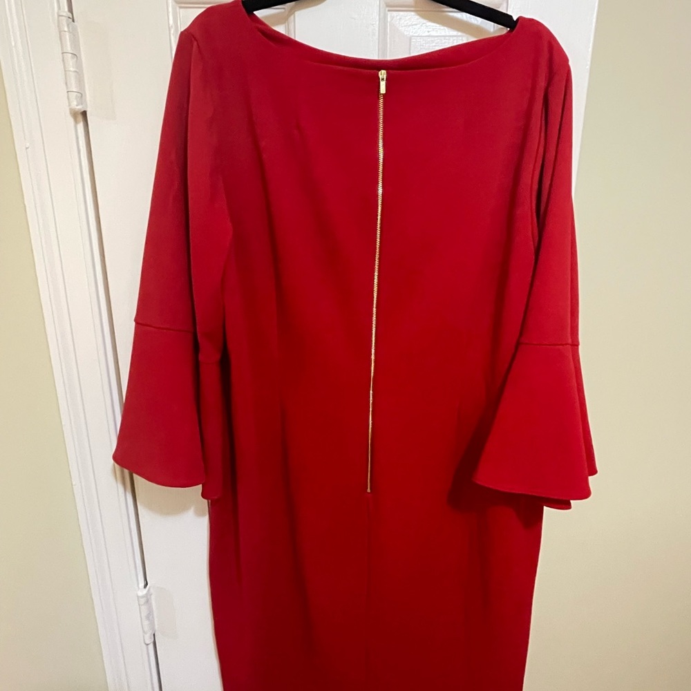 Red Calvin Klein dress. Size 22W.